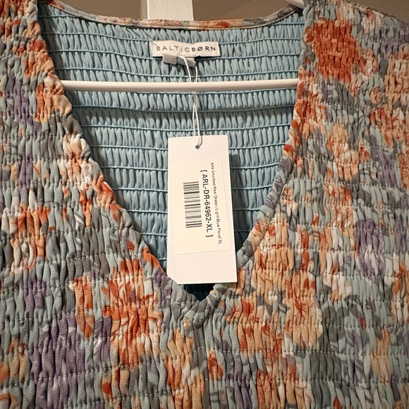 Baltic Born Floral Maxi Dress in Orange and Blue - Picture 2 of 2